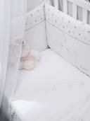 tour de lit bébé + édredon 60 x 120 cm - turbulette